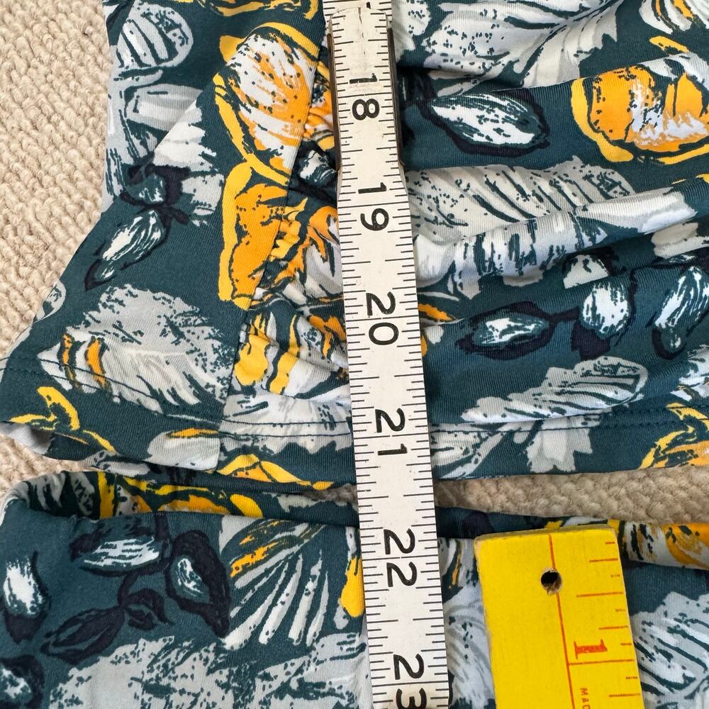 Garnet Hill 10 M Lemon Citrus Print Swim Suit 2 Piece Tankini Skirt Skort Green - Picture 5 of 12